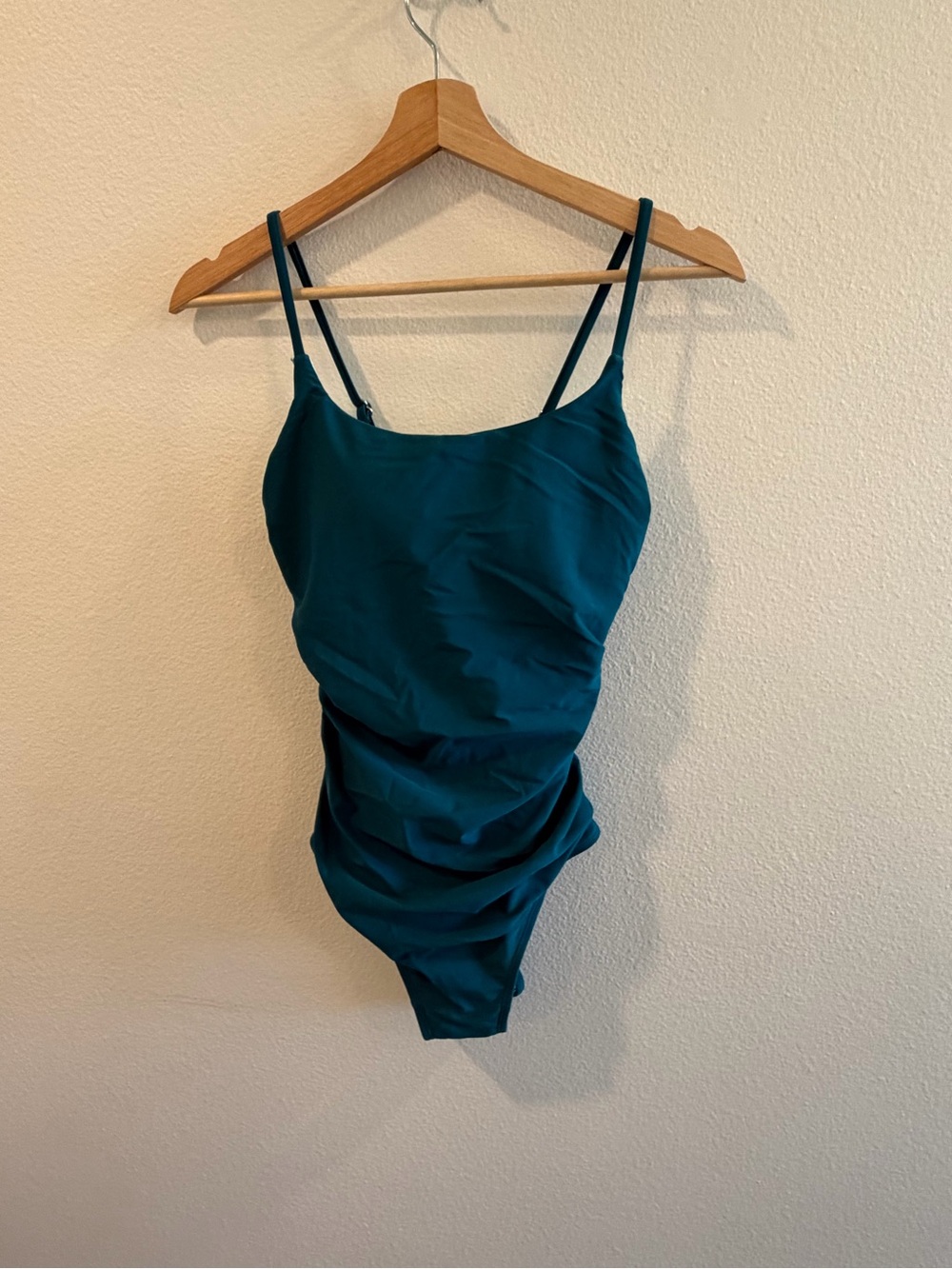 Teal One-Piece Swimsuit with Slim Straps